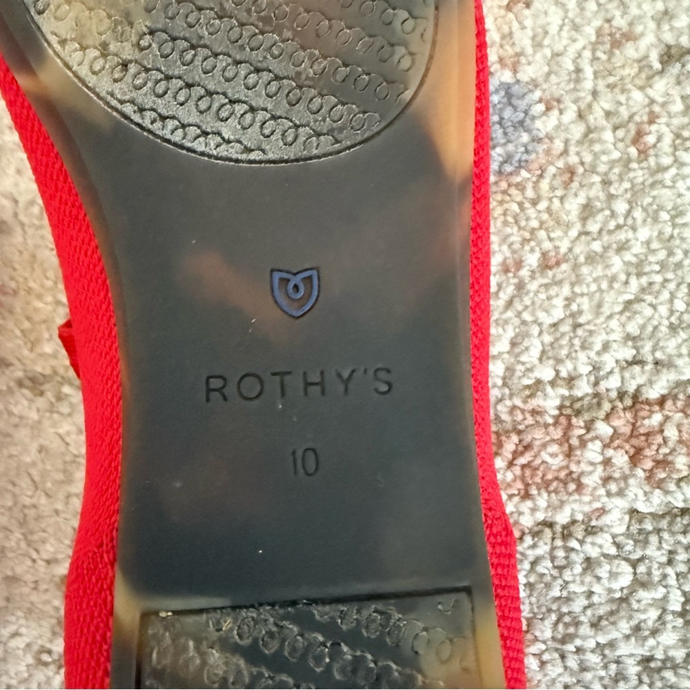 Rothy’s The Square Mary Jane in Lollipop Red (10) - Picture 6 of 11